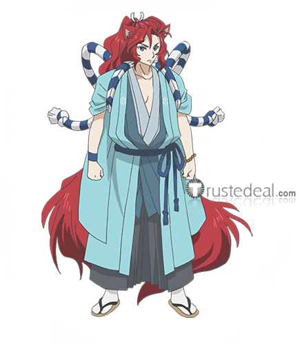 Kakuriyo no Yadomeshi Ranmaru Blue Kimono Cosplay Costume