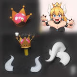 Super Mario Bros Bowsette Princess Bowser King Boo Crown Horns Cosplay Props Accessories