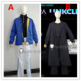 Link Click Xia Fei Liu Xiao Black Blue Coat Cosplay Costume