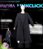 Link Click Xia Fei Liu Xiao Black Blue Coat Cosplay Costume