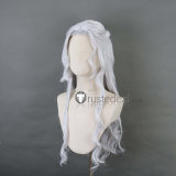 Final Fantasy14 FFXIV Gyr Abanian Plait Miqote Hair Cid nan Garlond Venat Silver Styled Cosplay Wig