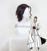 Bleach Sousuke Aizen Dark Brown Prestyled Cosplay Wig