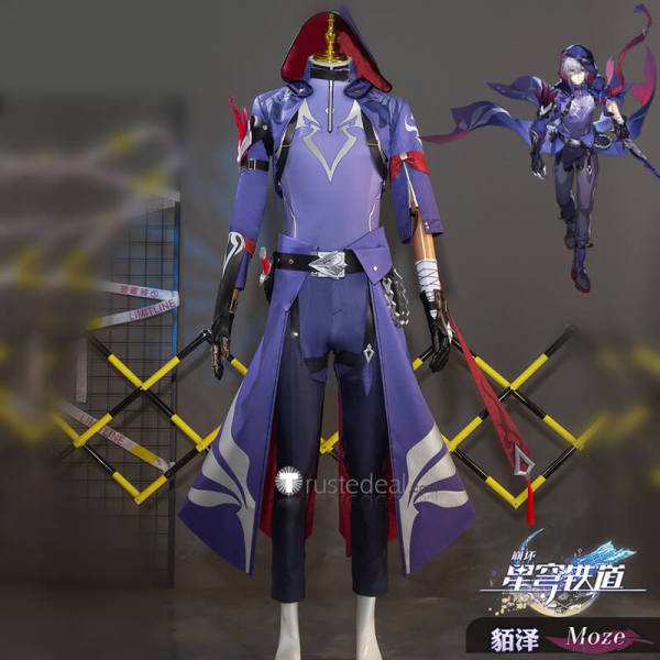 Honkai Star Rail Moze Purple Cosplay Costume