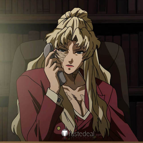 Black Lagoon Balalaika Red Suit Coat Cosplay Costume