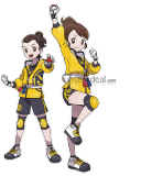 Pokemon Sword and Shield Isle of Armor Victor Yuri Gloria Kabu Grey Brown Prestyled Cosplay Wig