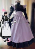 Black Lagoon Rosarita Cisneros Roberta House Maid Pleather Cosplay Costume