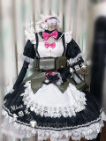 Re Zero Kara Hajimeru Isekai Seikatsu Twins Rem Ram Military Maid Lolita Lace Cosplay Costume