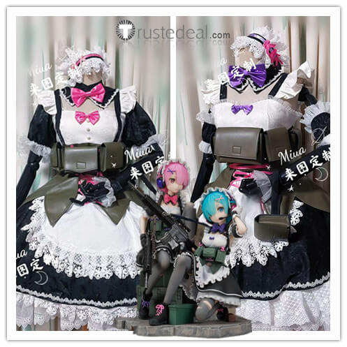 Re Zero Kara Hajimeru Isekai Seikatsu Twins Rem Ram Military Maid
