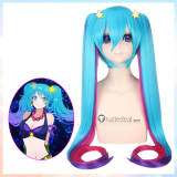 League of Legends Sona Arcade Blue Pink Cosplay Wig
