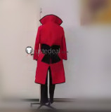 Kuroshitsuji Black Butler Grell Sutcliff Red Coat Cosplay Costume 3