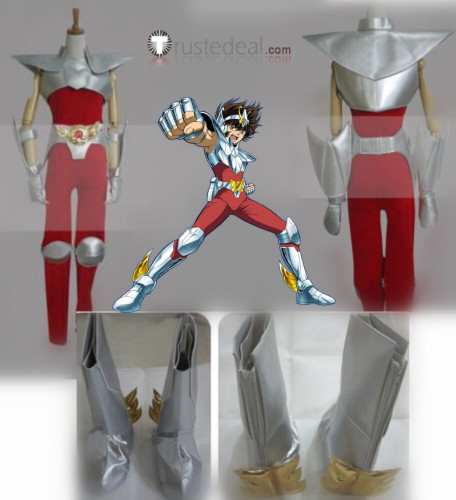 Saint Seiya Pegasus Seiya Red Armor Cosplay Costume
