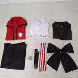 Kuroshitsuji Black Butler Grell Sutcliff Red Coat Cosplay Costume 3