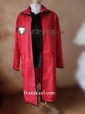 Kuroshitsuji Black Butler Grell Sutcliff Red Coat Cosplay Costume