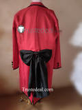 Kuroshitsuji Black Butler Grell Sutcliff Red Coat Cosplay Costume