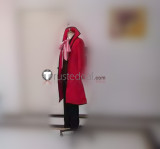 Kuroshitsuji Black Butler Grell Sutcliff Red Coat Cosplay Costume 3