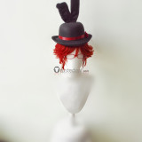 Black Butler Kuroshitsuji Grell Sutcliff Bitter Rabbit Cafe Red Prestyled Cosplay Wig