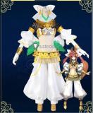 Fate Grand Order FGO Tamamo no Mae Amaterasu Golden White Face Cosplay Costume