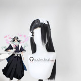 Bleach 6 Division Kuchiki Byakuya Styled Black Cosplay Wig