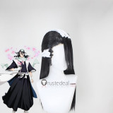 Bleach 6 Division Kuchiki Byakuya Styled Black Cosplay Wig