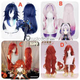 Genshin Impact Mavuika Citlali Ororon Blue Red Pink Cosplay Wig