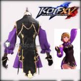The King of Fighters KOF Athena Asamiya Purple Black Cosplay Costume