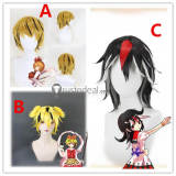 Touhou Project Toramaru Shou Seija Kijin White Black Blonde Yellow Styled Cosplay Wig