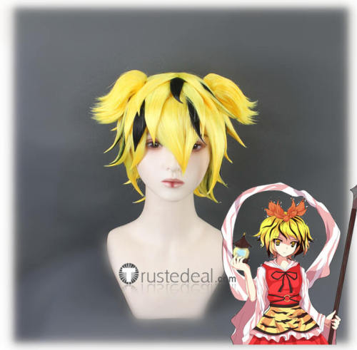 Touhou Project Toramaru Shou Seija Kijin White Black Blonde Yellow Styled Cosplay Wig