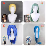 Guilty Gear Strive Queen Dizzy Johnny A.B.A Styled Blue Blonde Cosplay Wig