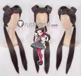 Pokemon Pocket Monsters Silver Iris Ein Roxanne Guzma White Black Purple Red Prestyled Cosplay Wig