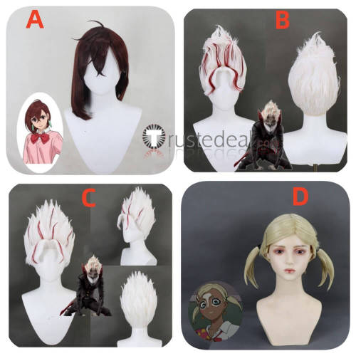 Dandadan Okarun Momo Ayase Muko Blonde Prestyled Cospay Wig