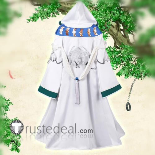The Ancient Magus' Bride Mahoutsukai no Yome Chise Hatori Druid White Robe Cosplay Costume