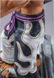 Tekken 5 Jin Kazama Embroidery Pants Cosplay Costume