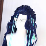 Ne Zha 2 Ao Guang Ao Run Blue Silver Prestyled Lace Front Shen Gongbao Cospay Wig