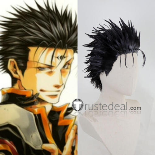 Saiyuki Gaiden Kenren Black Styled Cosplay Wig