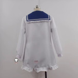 Vtuber Virtual YouTuber Minato Aqua Sailor Blue White Cosplay Costume 2