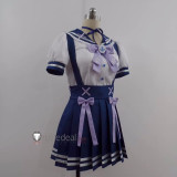 Vtuber Virtual YouTuber Minato Aqua Sailor Blue White Cosplay Costume 2