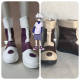 Hunter X Hunter Killua Zoldyck Purple Brown Cosplay Shoes Boots