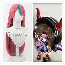 Crazy Raccoon Selly Halloween Pink Cosplay Wig Headset Props Accessory