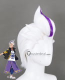 Pokemon Scarlet and Violet Drayton Kakitsubata Sun and Moon Hau Pokemon ReBurst Ryouga Prestyled Green White Cosplay Wig