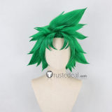 Pokemon Scarlet and Violet Drayton Kakitsubata Sun and Moon Hau Pokemon ReBurst Ryouga Prestyled Green White Cosplay Wig