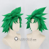 Pokemon Scarlet and Violet Drayton Kakitsubata Sun and Moon Hau Pokemon ReBurst Ryouga Prestyled Green White Cosplay Wig