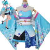 Vocaloid Hatsune Miku Wa-Bunny Kimono Cosplay Costume