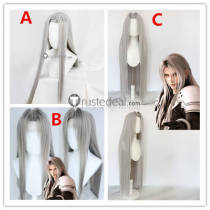 Final Fantasy VII Remake Sephiroth Long Silver Gray Styled Cosplay Wig