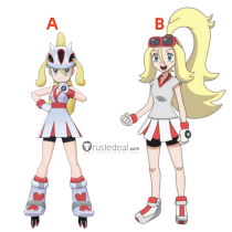Pokemon X and Y PXY Gym Leader Korrina Cosplay Costume