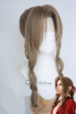 Final Fantasy VII Remake Zack Aerith Gainsborough Lace Front Brown Black Styled Cosplay Wig