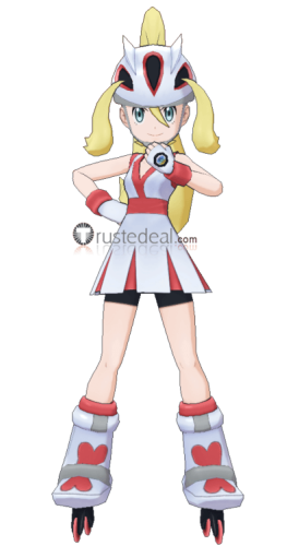 Pokemon X and Y PXY Gym Leader Korrina Cosplay Costume