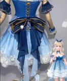 Infinity Nikki Bubbly Voyage Summer Outfit Blue Lolita Dress Cosplay Costume