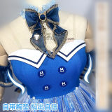 Infinity Nikki Bubbly Voyage Summer Outfit Blue Lolita Dress Cosplay Costume