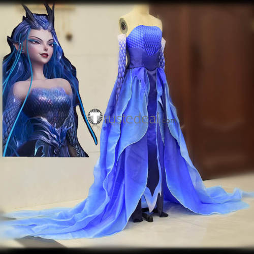 Ne Zha 2 Ao Run Blue Dress Cosplay Costume