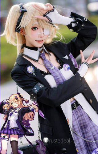 Genshin Impact Cafe in Seoul Fischl Cosplay Costume